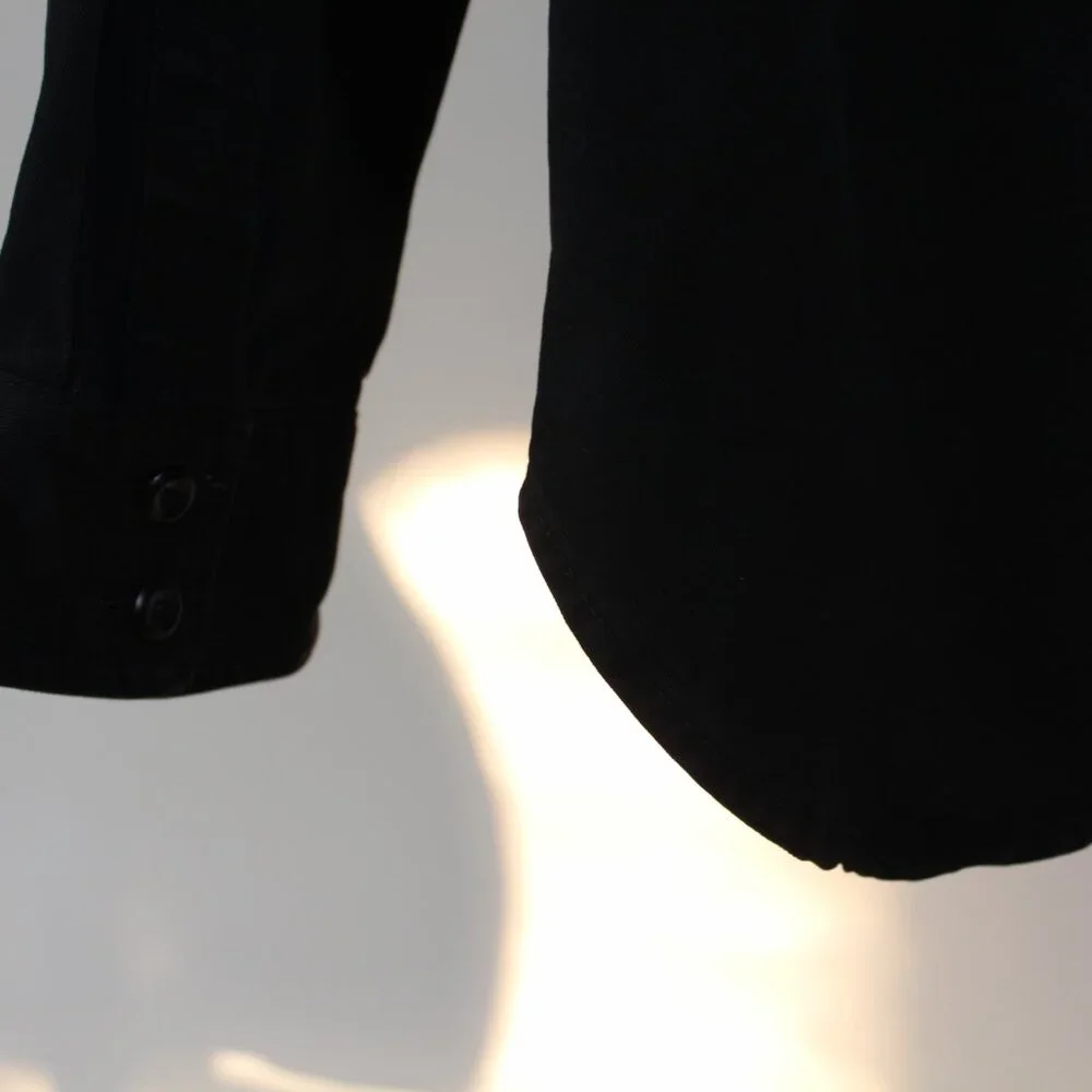 Banana Republic Men’s Black Heavy Twill‎ Shirt Jacket Size Medium Fall 2023